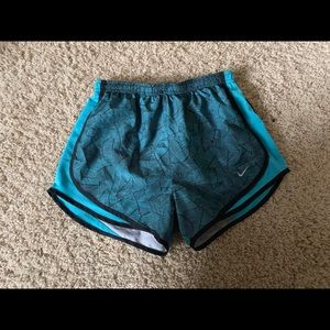 Blue Patterned Nike Athletic Shorts. Size Small